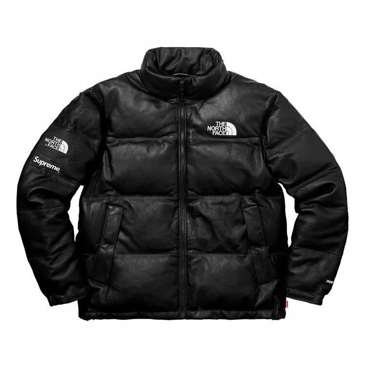 North Face Supreme Down Jacket Leather