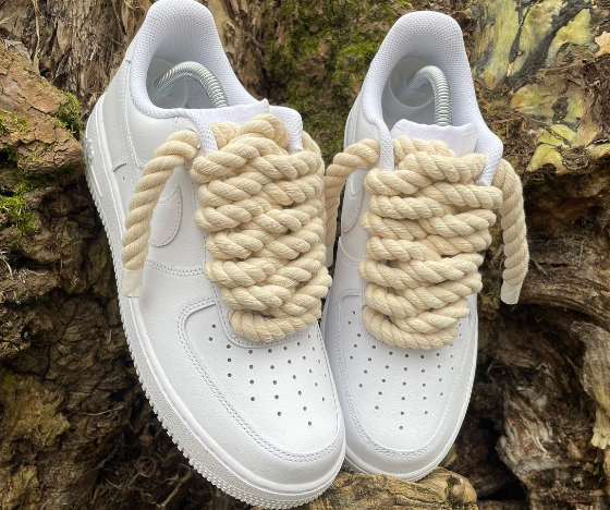 Air Force 1 Customized Hemp shoelaces Bigger lace hole