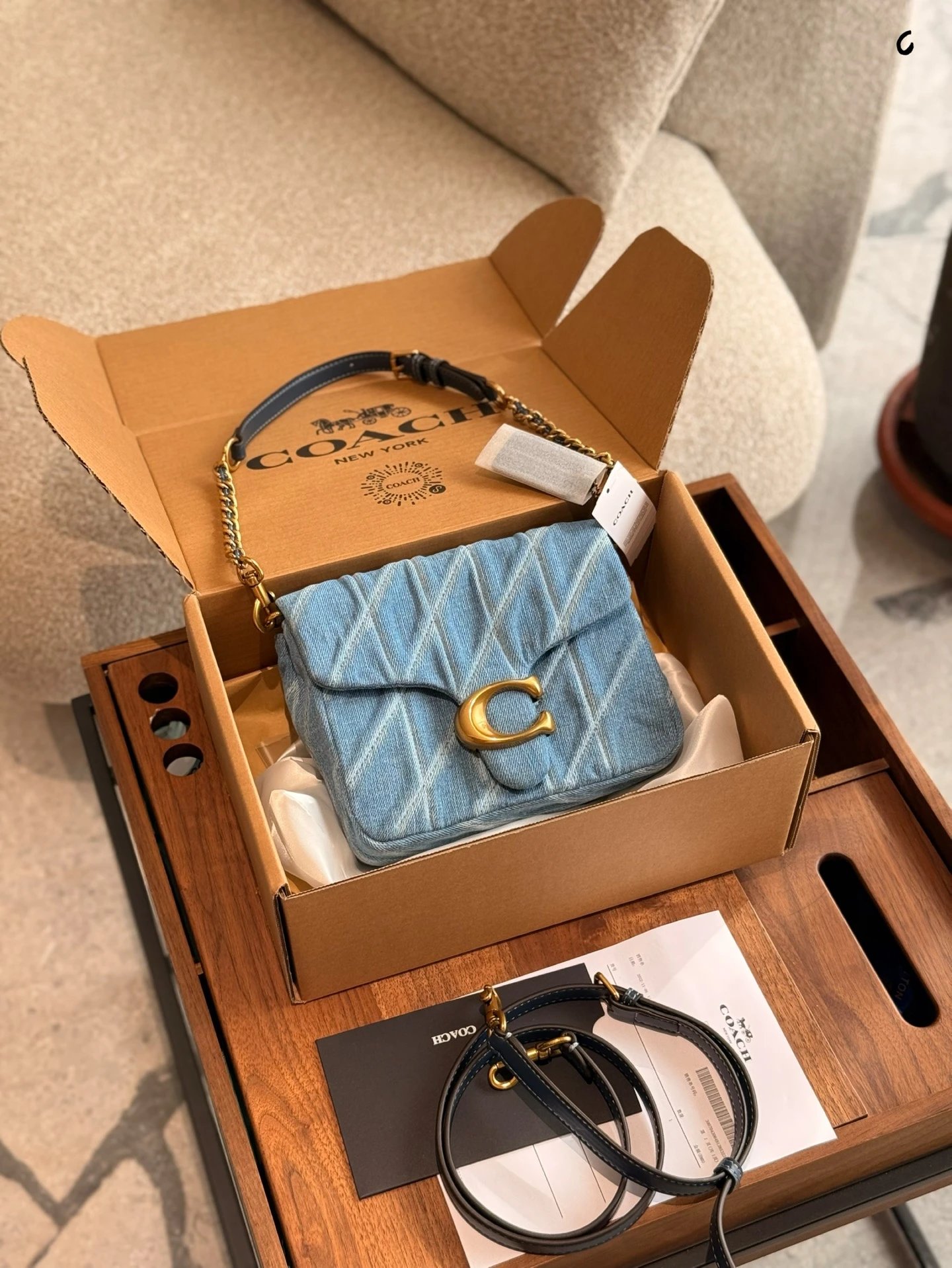 Coach Handbags Square Tabby 20cm Jean