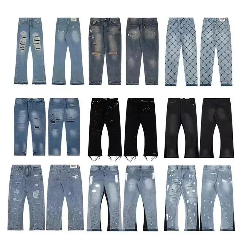 Ripped Acid-wash Pants